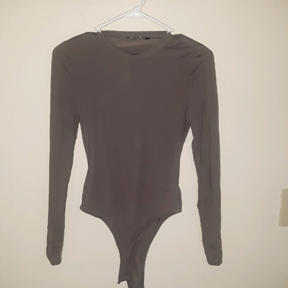 Beige Bodysuit by SHEIN